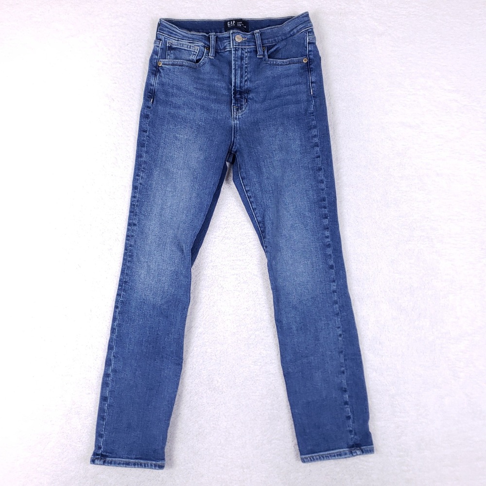 Gap Denim High Rise Slim Jeans Womens‎ 4/27 Regular Soft Vintage Stretch